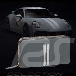 Portefeuille Porsche 911 Sport Classic Porte-monnaie Heritage cuir gris Anthracite WAP0300340PHRT