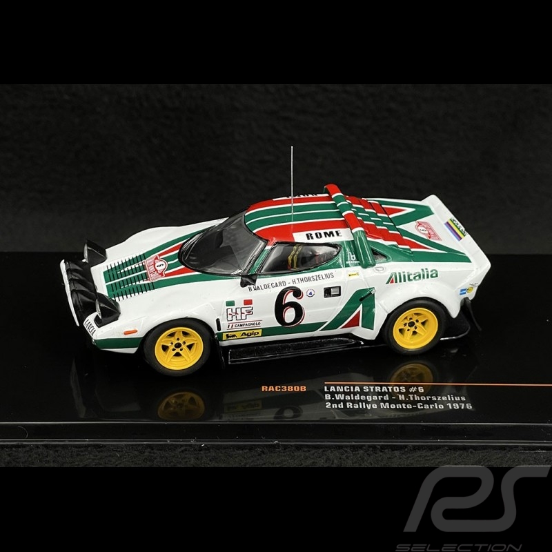Lancia Stratos HF n° 6 2. Rallye Monte Carlo 1976 1/43 Ixo Models RAC380B