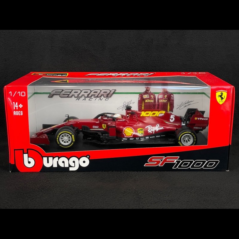 BBURAGO FERRARI F1 SF1000 Toskana Gp 1000 Vettel (Maßstab 1:18) Modèle