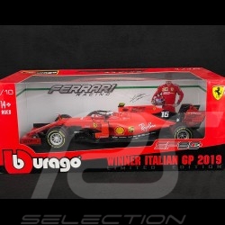 Charles Leclerc Ferrari SF90 n° 16 F1 Winner GP Italy 2019 1/18 Bburago 16810