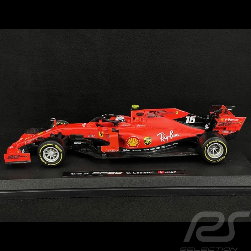 Charles Leclerc Ferrari SF90 n° 16 F1 Winner GP Italy 2019 1/18 Bburago 16810