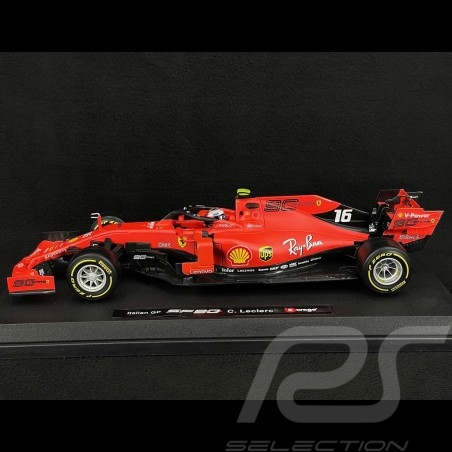 Charles Leclerc Ferrari SF90 n° 16 F1 Vainqueur GP Italie 2019 1/18 Bburago 16810
