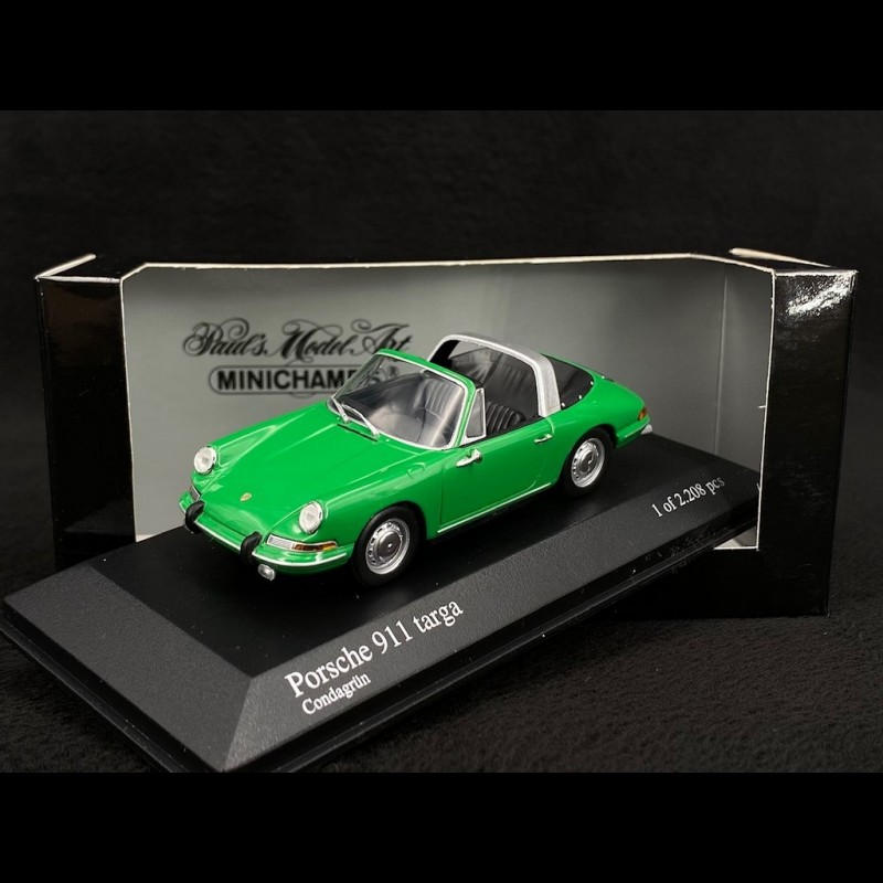 Porsche 911 Targa 1967 Verte - Modèle Réduit Minichamps 1:43, édition Limitée, Neuf