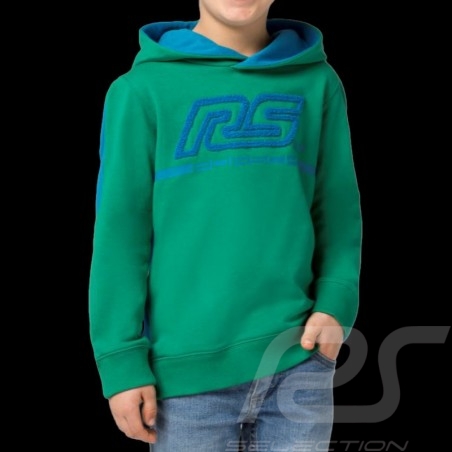 Porsche Jacket Carrera RS 2.7 Collection Softshell hoodie Green / Blue WAP961PRS2 - kids