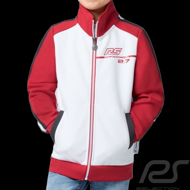 Porsche Jacke Carrera RS 2.7 Collection Softshell weiß / rot / schwarz WAP960PRS2 - Kinder Porsche Jacke Carrera RS 2.7 Collection Softshell weiß / rot / schwarz WAP960PRS2 - Kinder