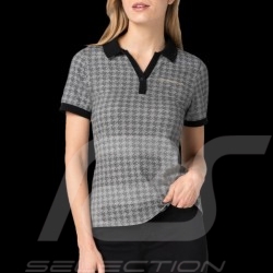 Porsche Polo shirt Heritage Collection Pepita design Grey / Black WAP321PHRT - women