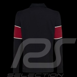 Maserati Classiche Polo shirt Long sleeves Navy blue / Red MC102-500 - men