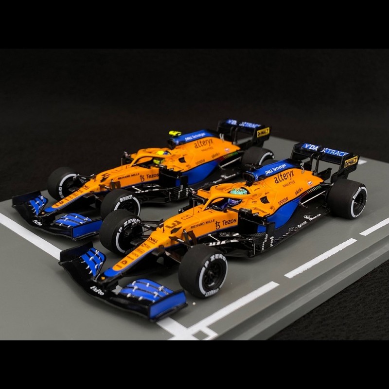 McLaren MCL35M Set 1st et 2nd GP Italy 2021 F1 Ricciardo / Norris 1/43  Spark S7694