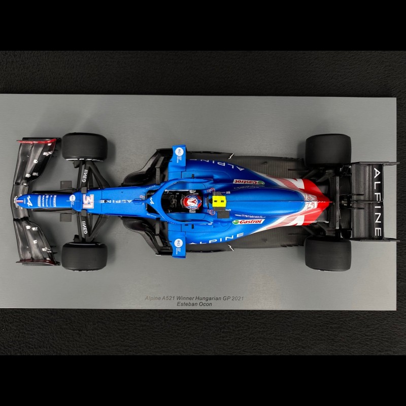 Alpine A521 Winner GP Hungary 2021 n°31 F1 Ocon Esteban 1/18 Spark