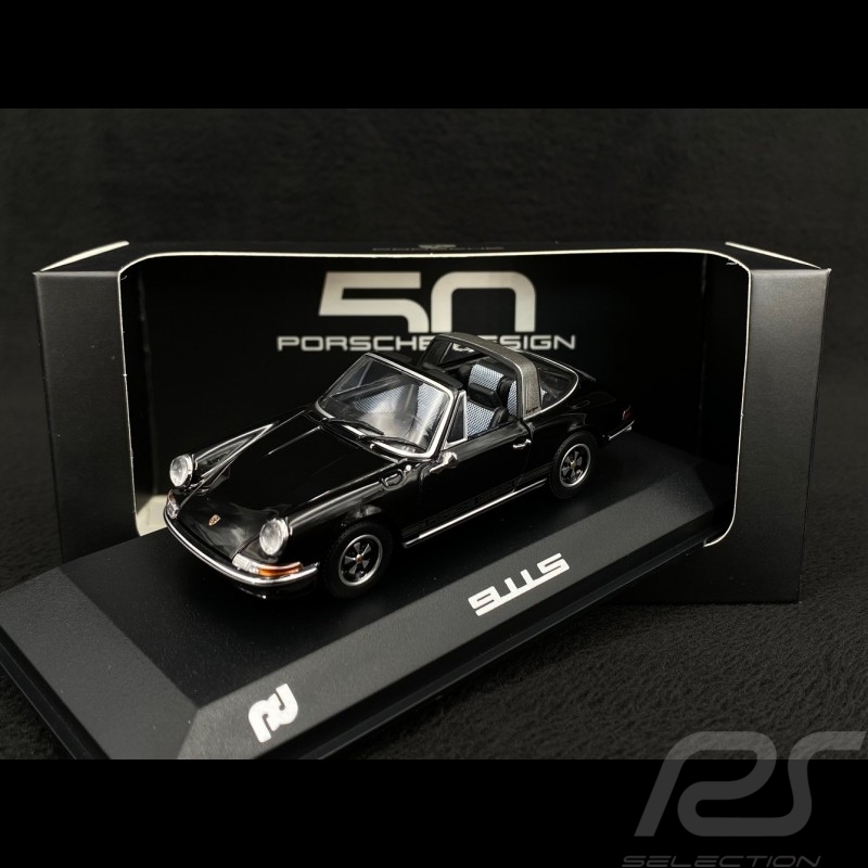 Porsche 911 Targa 2.4 S 1972 50th Anniversary Porsche Design Black 1/43  Minichamps WAP0201980NTRG