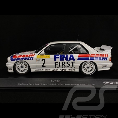 BMW M3 Winner 24h Nürburgring 1992 FINA Motorsport n°2 1/18 Minichamps 155922002