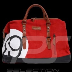 Maserati Classiche Travel Bag Boston bag Canvas Red / Black / White MC701-600