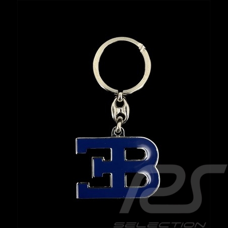 Porte-clés Bugatti Bleu Marine EB Métal BGT072-500