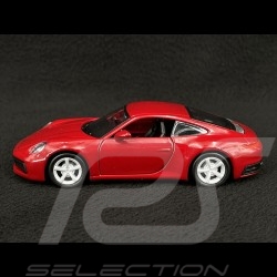 Porsche 911 type 992 Carrera 4S Coupe Carmine red Pullback toy 1/43 Maisto WAP0200280PCCP
