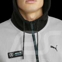 Mercedes AMG Petronas Jacke Formula One F1 Fanwear Hoodie by Puma Grau / Schwarz 533607-02 - Herren