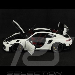 Porsche 911 GT2 RS Type 991 Weissach Package 2017 Blanc / Bandes Noires 1/18 Autoart 78171