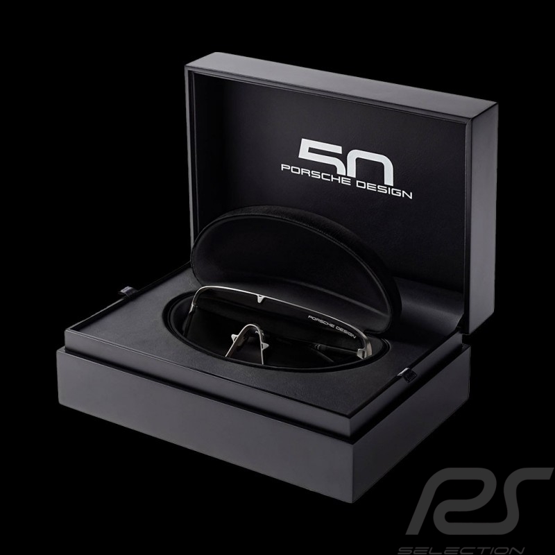 Porsche Design 50Y Sonnenbrille 3D-Titanrahmen / grau-blaue Gläser exklusive Porsche Design Box P'8950 4044709502065