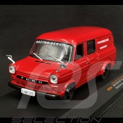 Ford Transit Mk I Porsche Racing Service 1966 Rot 1/43 Ixo Models RAC384X