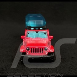 Jeep Wrangler with horse trailer Pink 1/64 Majorette