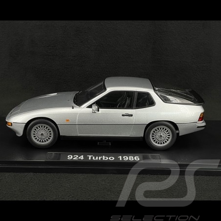 Porsche 924 Turbo Coupe 1986 Metallic Silver 1/18 KK-Scale KKDC180901