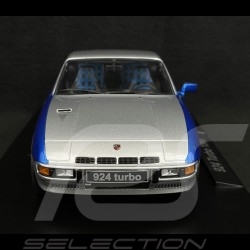Porsche 924 Turbo Coupe 1986 Argent / Bleu 1/18 KK-Scale KKDC180903