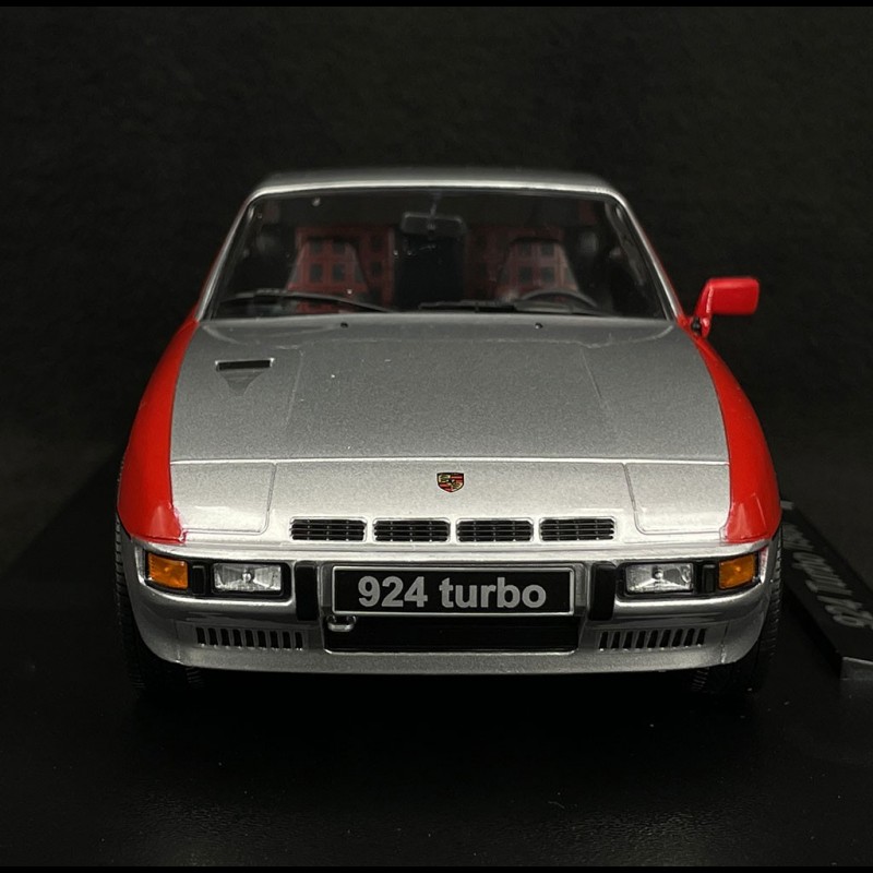 Porsche 924 Turbo Coupe 1986 Silver / Guards Red 1/18 KK-Scale