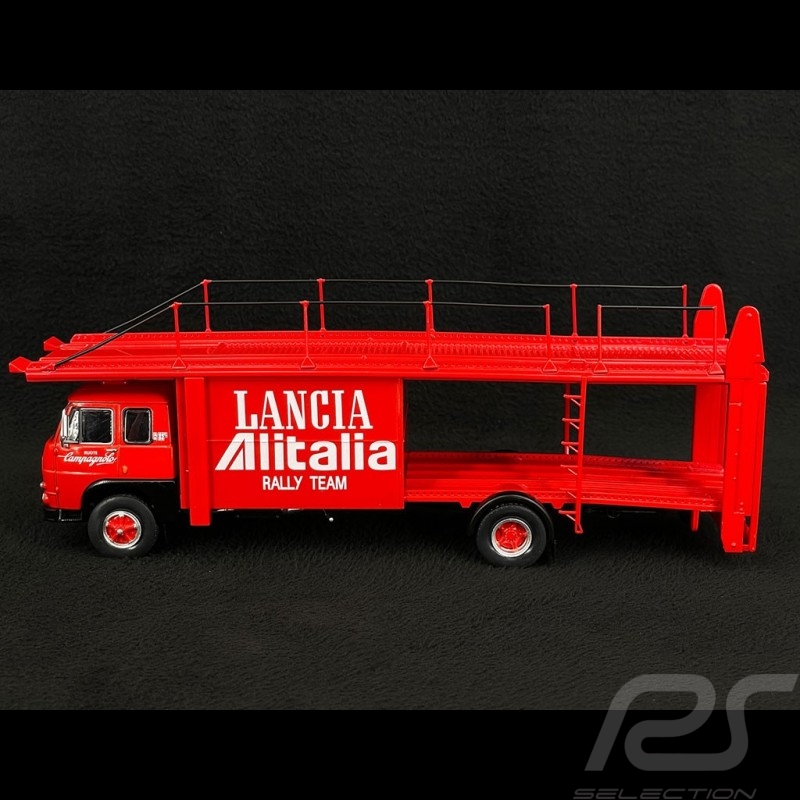 Fiat 637 Camion Transporteur Lancia Alitalia 1976 Rouge 1/43 Ixo Models TRU037