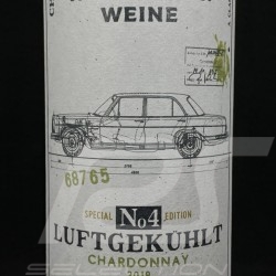 Flasche Wein Mercedes W108 / W109 Winzinger Weine Chardonnay 2019 Luftgekühlt N°4 Weiß