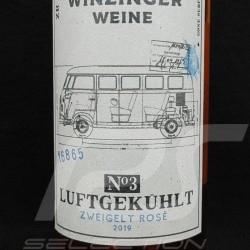Flasche Wein VW Combi T1 Winzinger Weine Zweigelt 2019 Luftgekühlt N°3 Rosé