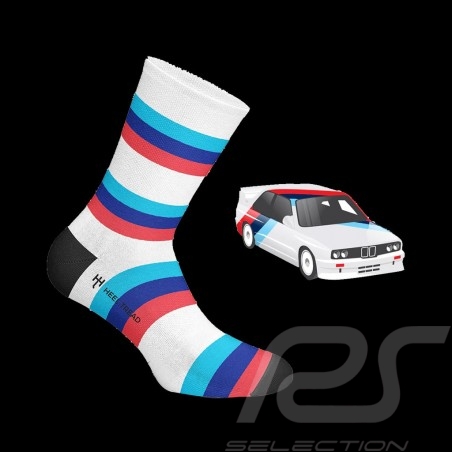 BMW M3 E30 socks red / blue / white - unisex - Size 41/46