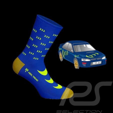 Subaru Impreza socks Blue / Yellow - unisex - Size 41/46