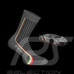 Lamborghini Veneno Socken Schwarz / Grau - Unisex - Größe 41/46