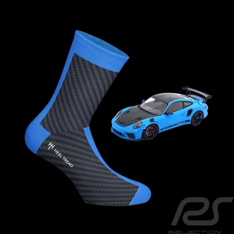 Porsche 911 GT3 RS Sharkblau socks Carbon / Blue - unisex - Size 41/46