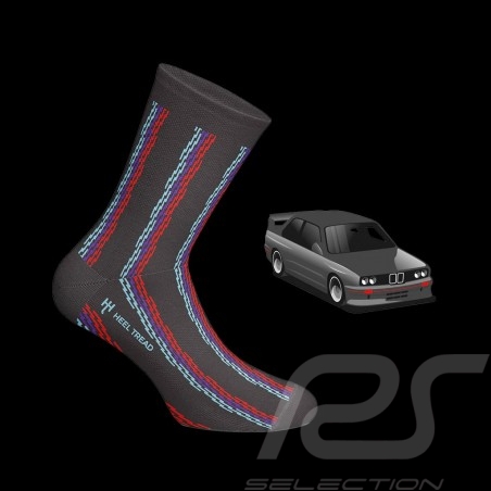 BMW M Motorsport Tech Socken Schwarz / Blau / Rot - Unisex - Größe 41/46