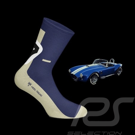 AC Cobra 427 Socken Blau / Kremeweiß - Unisex - Größe 41/46