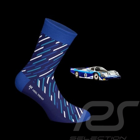 Porsche 956 24h Le Mans 1983 socks Blue / White - unisex - Size 41/46