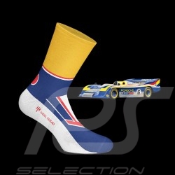 Porsche 917/30 Sunoco socks Blue / Yellow / Red - unisex - Size 41/46