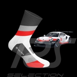 Porsche 911 RSR Motorsport Socken Schwarz / Rot / Grau - Unisex - Größe 41/46