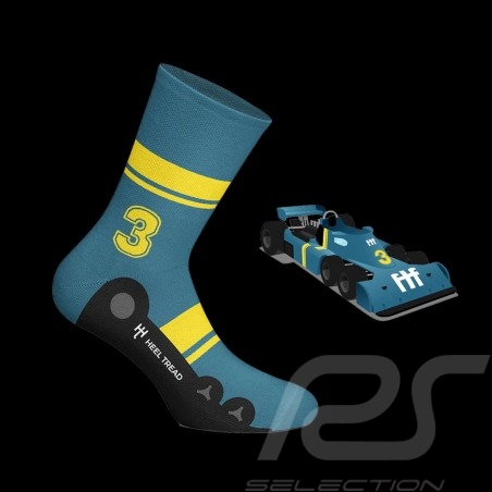 Tyrrel P34 socks Blue / Yellow - unisex - Size 41/46