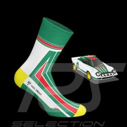 Lancia Stratos socks Green / White / Red - unisex - Size 41/46