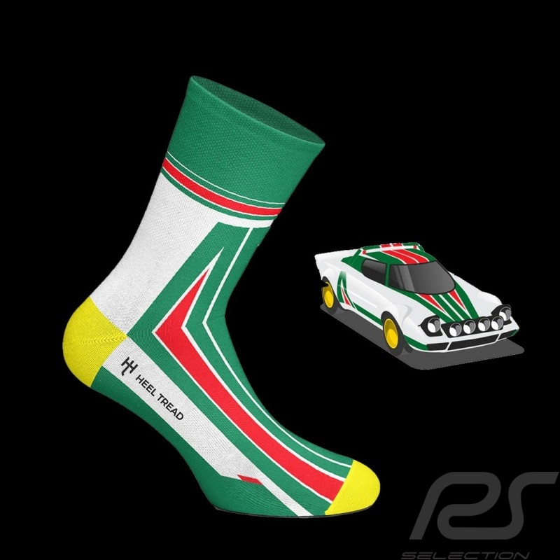 Chaussettes Lancia Stratos Vert / Blanc / Rouge - mixte - Pointure 41/46