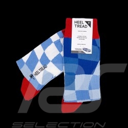 BMW M Motorsport Squared Socken Schachbrettmuster Blau / Weiß - Unisex - Größe 41/46