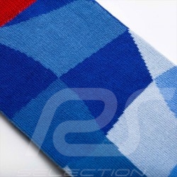 BMW M Motorsport Squared Socken Schachbrettmuster Blau / Weiß - Unisex - Größe 41/46