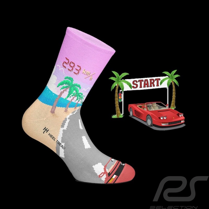 OutRun Videogame socks Multicolour - unisex - Size 41/46