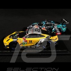 Duo Porsche 911 RSR-19 n° 72 & n° 88 Hyperpole LMGTE Pro & Am 24h Le Mans 2021 1/43 Spark