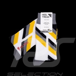 Porsche 911 GT3 R Winner 24h Spa 2020 ROWE socks Yellow / White / Black - unisex - Size 41/46