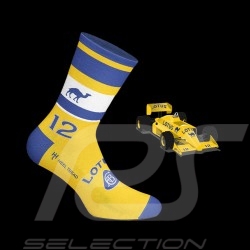 Lotus 99T Camel F1 Socken Gelb / Weiß / Blau - Unisex - Größe 41/46
