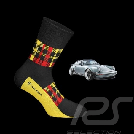 Porsche 930 Turbo socks Tartan plaid - unisex - Size 41/46