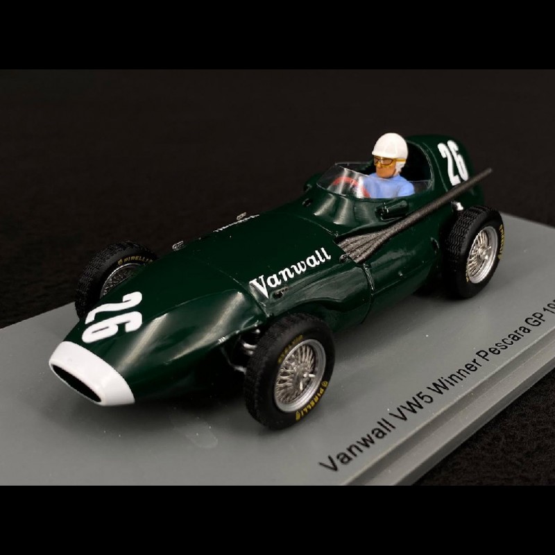 Vanwall VW5 20 F1 Grand Prix de France 1957 Roy Salvadori Spark S7205 - Miniatures Autos Motos