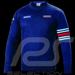 Porsche Martini Racing Cotton Round Neck Sweater Sparco Navy 01350MRBM - men
